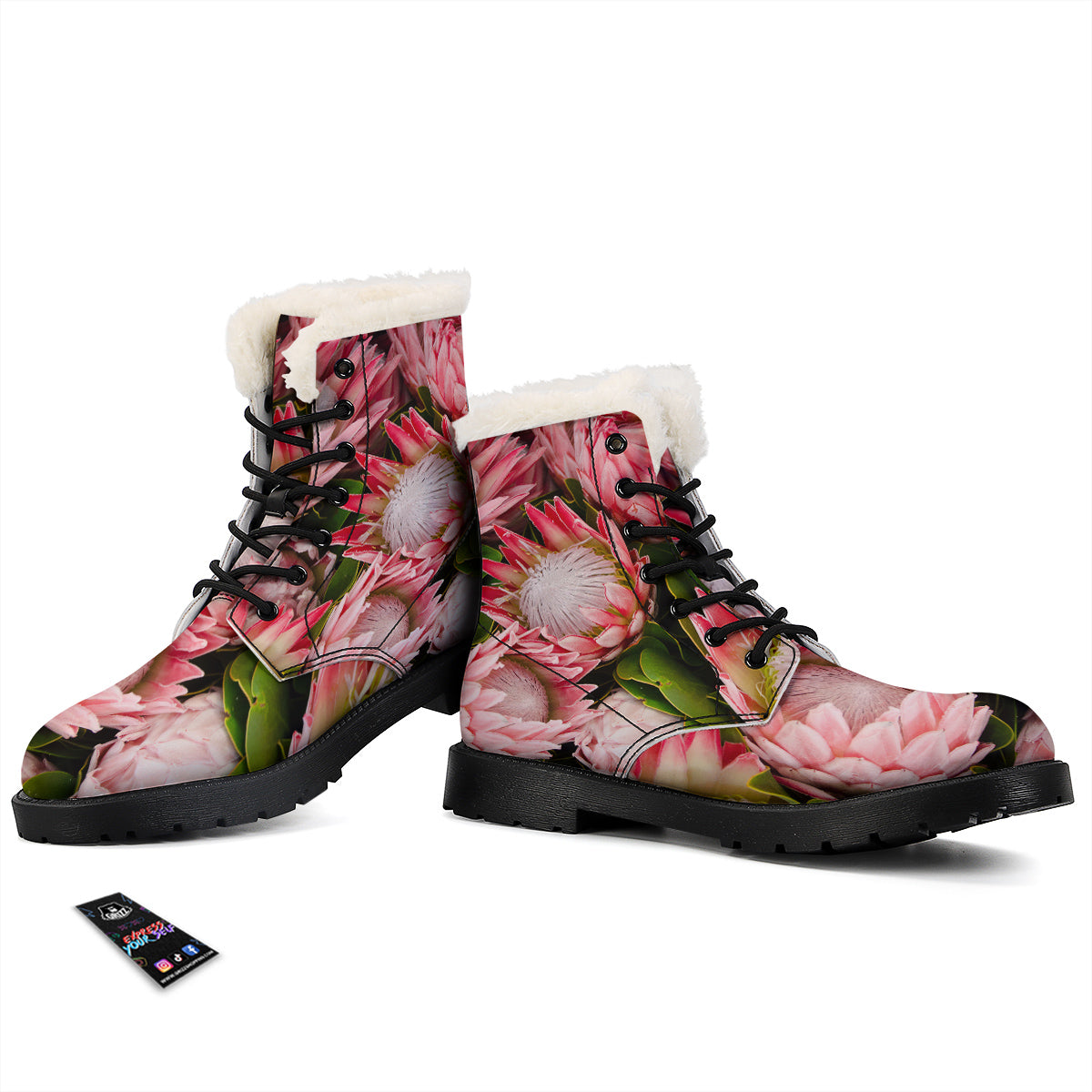Proteas Bunches Print Winter Boots-grizzshop