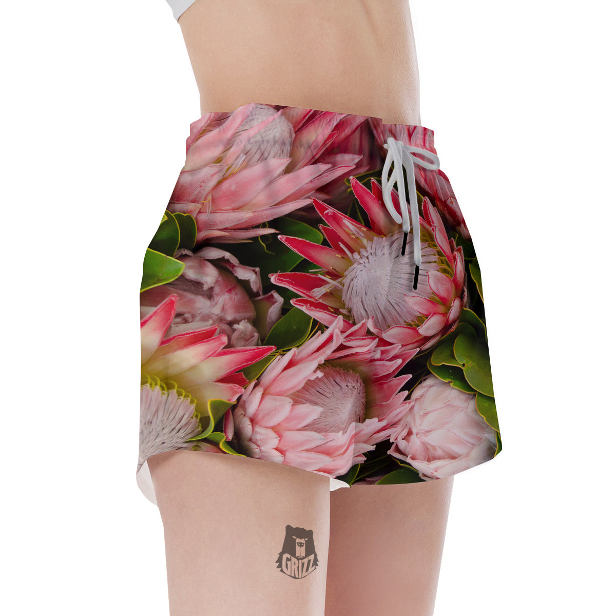 Proteas Bunches Print Women's Shorts-grizzshop
