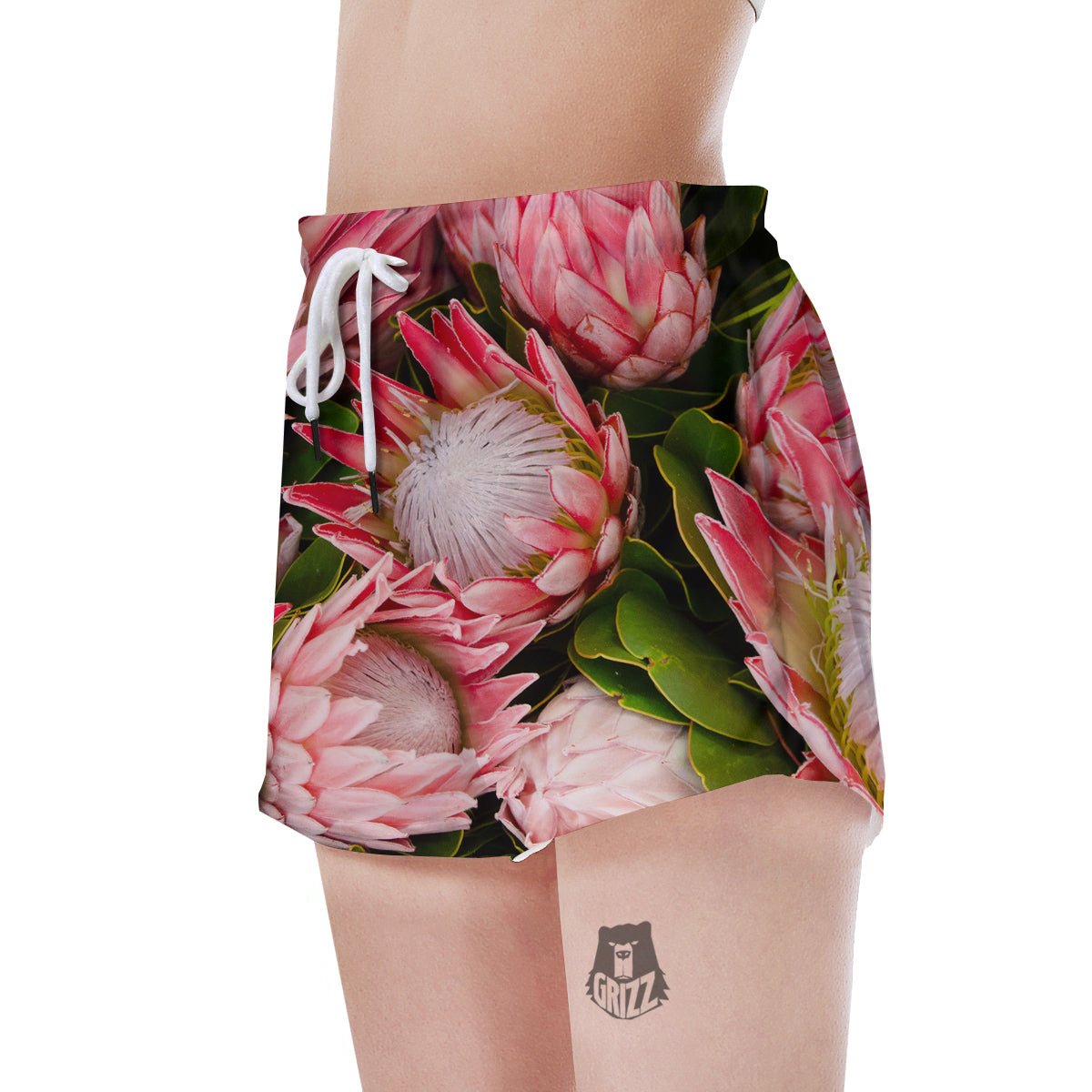 Proteas Bunches Print Women's Shorts-grizzshop