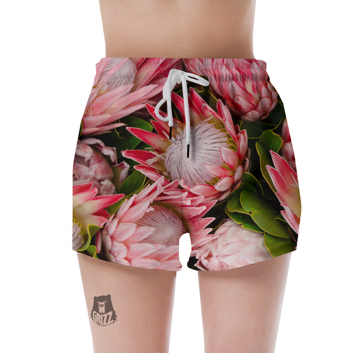 Proteas Bunches Print Women's Shorts-grizzshop