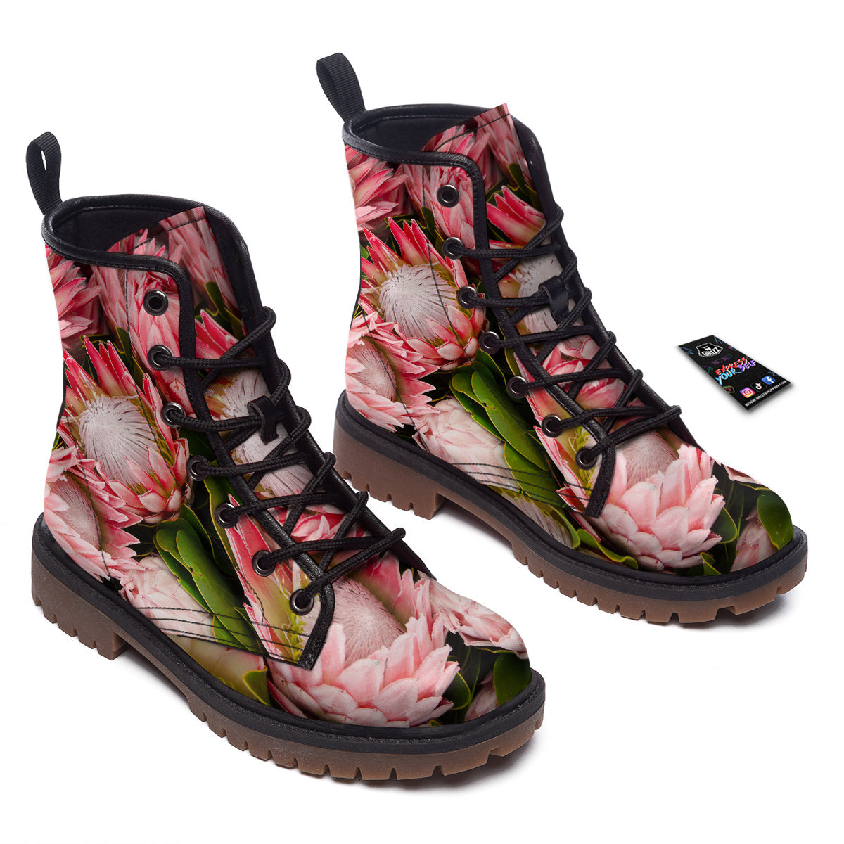 Proteas Bunches Print Work Boots-grizzshop