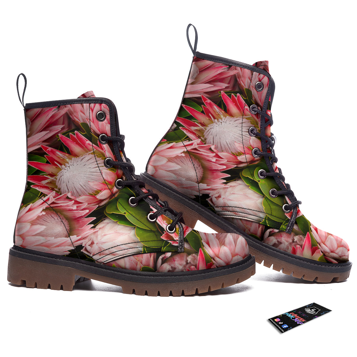 Proteas Bunches Print Work Boots-grizzshop