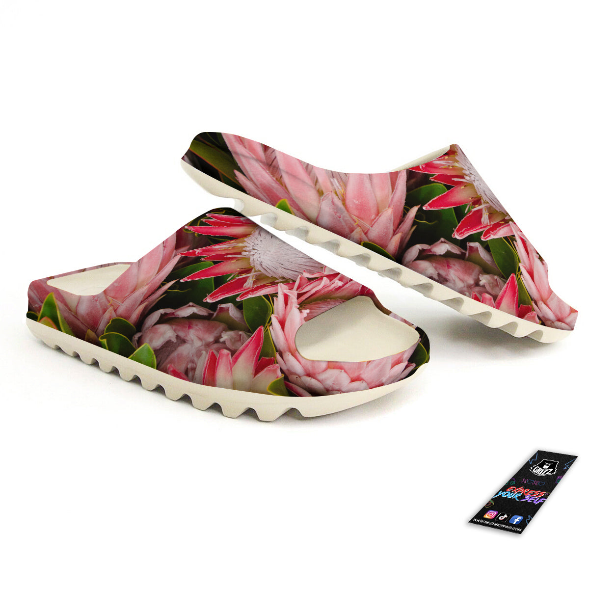 Proteas Bunches Print Sandals-grizzshop