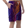 Psychedelic Abstract Men's Shorts-grizzshop