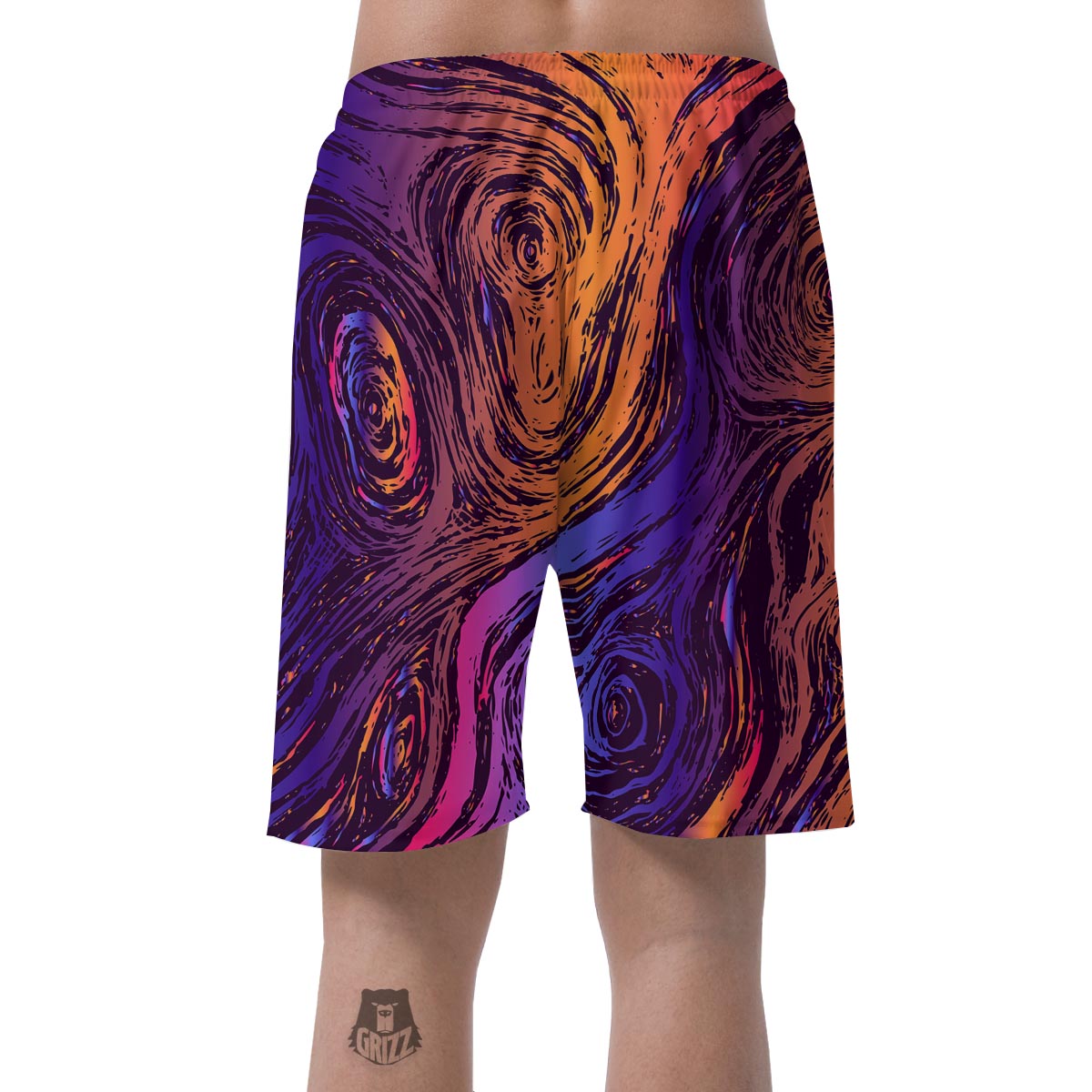 Psychedelic Abstract Men's Shorts-grizzshop