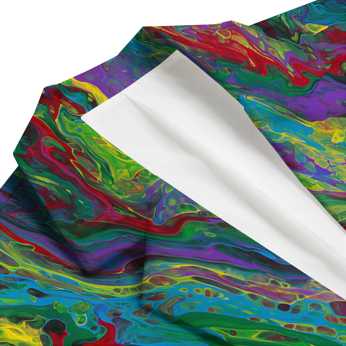 Psychedelic Abstract Print Men's Blazer-grizzshop