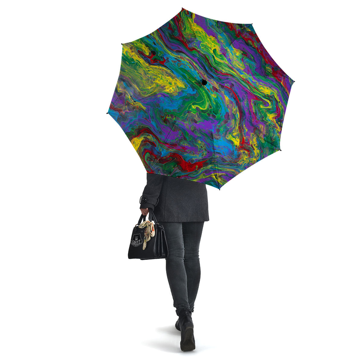 Psychedelic Abstract Print Umbrella-grizzshop