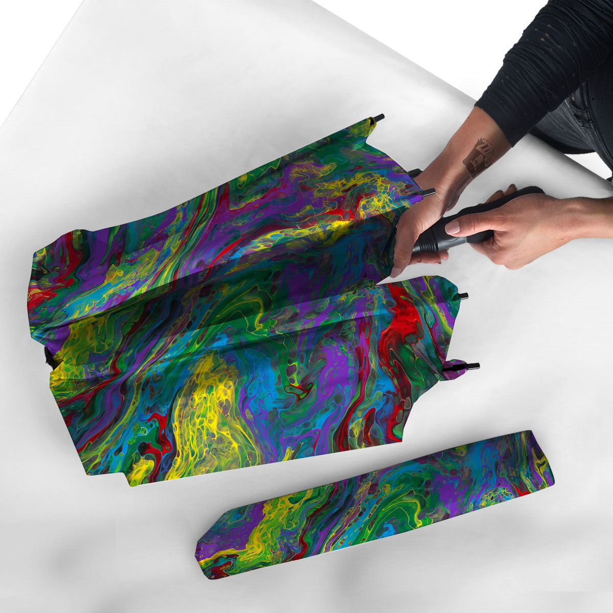 Psychedelic Abstract Print Umbrella-grizzshop