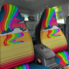 Psychedelic And Gradient Sky Rainbow Print Car Seat Covers-grizzshop