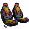 Psychedelic And Ram Skull Print Car Seat Covers-grizzshop