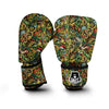 Psychedelic Christmas Pattern Print Boxing Gloves-grizzshop