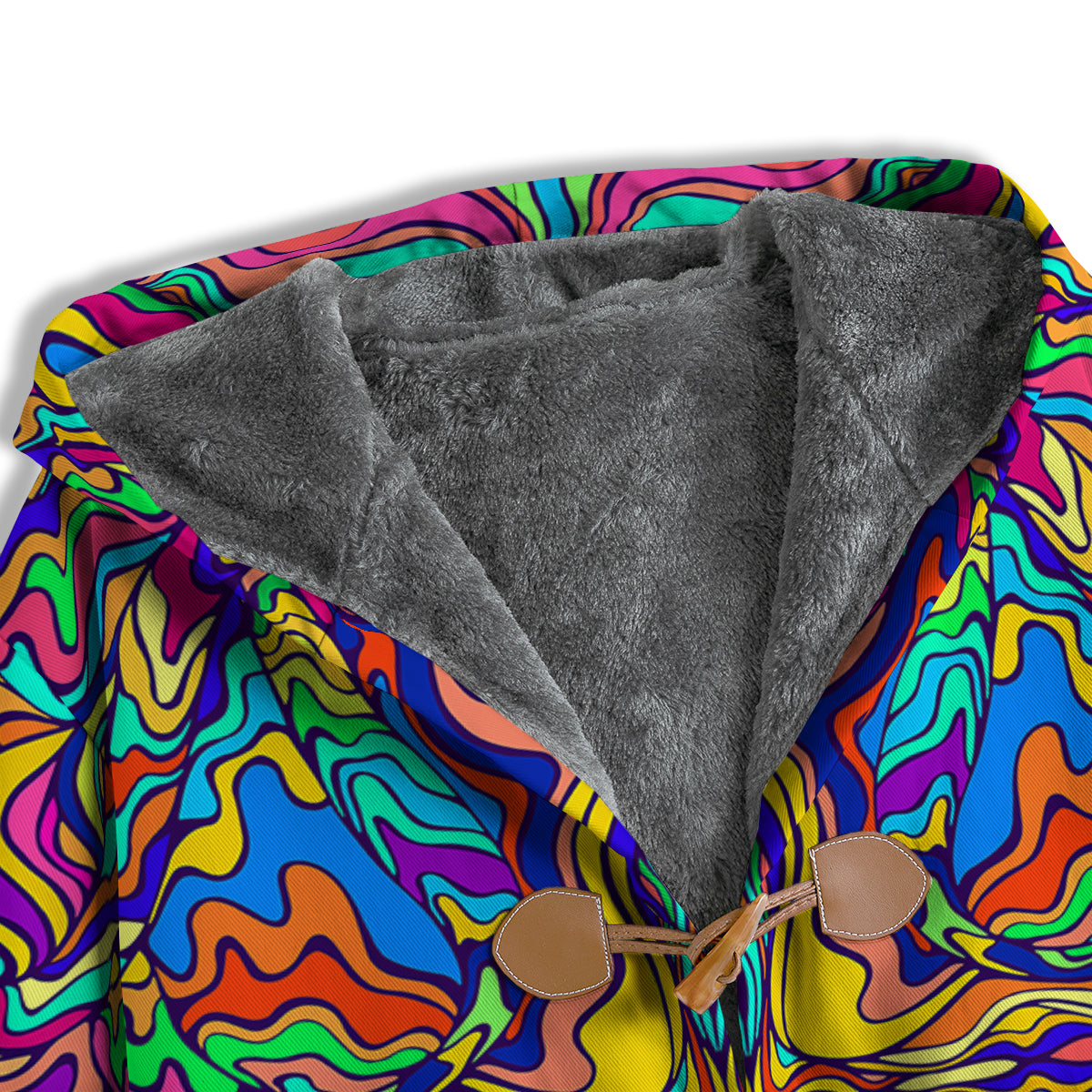 Psychedelic Colorful Fractal Mirror Print Men's Windbreaker Jacket-grizzshop