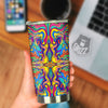 Psychedelic Colorful Fractal Mirror Print Tumbler-grizzshop