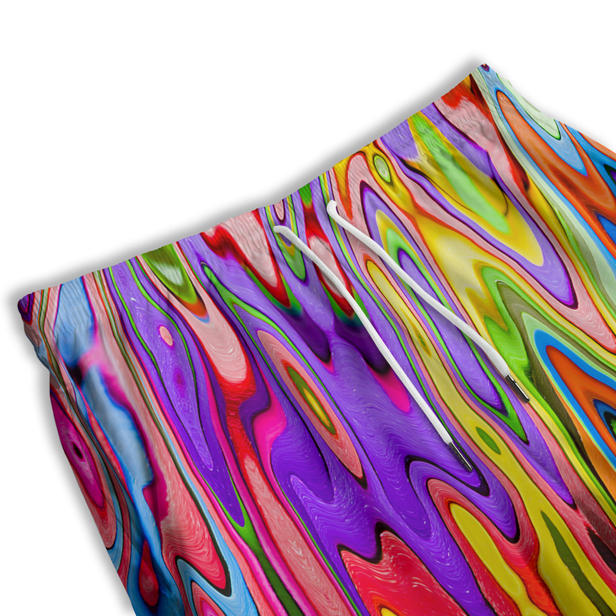 Psychedelic Colorful Print Men's Athletic Shorts