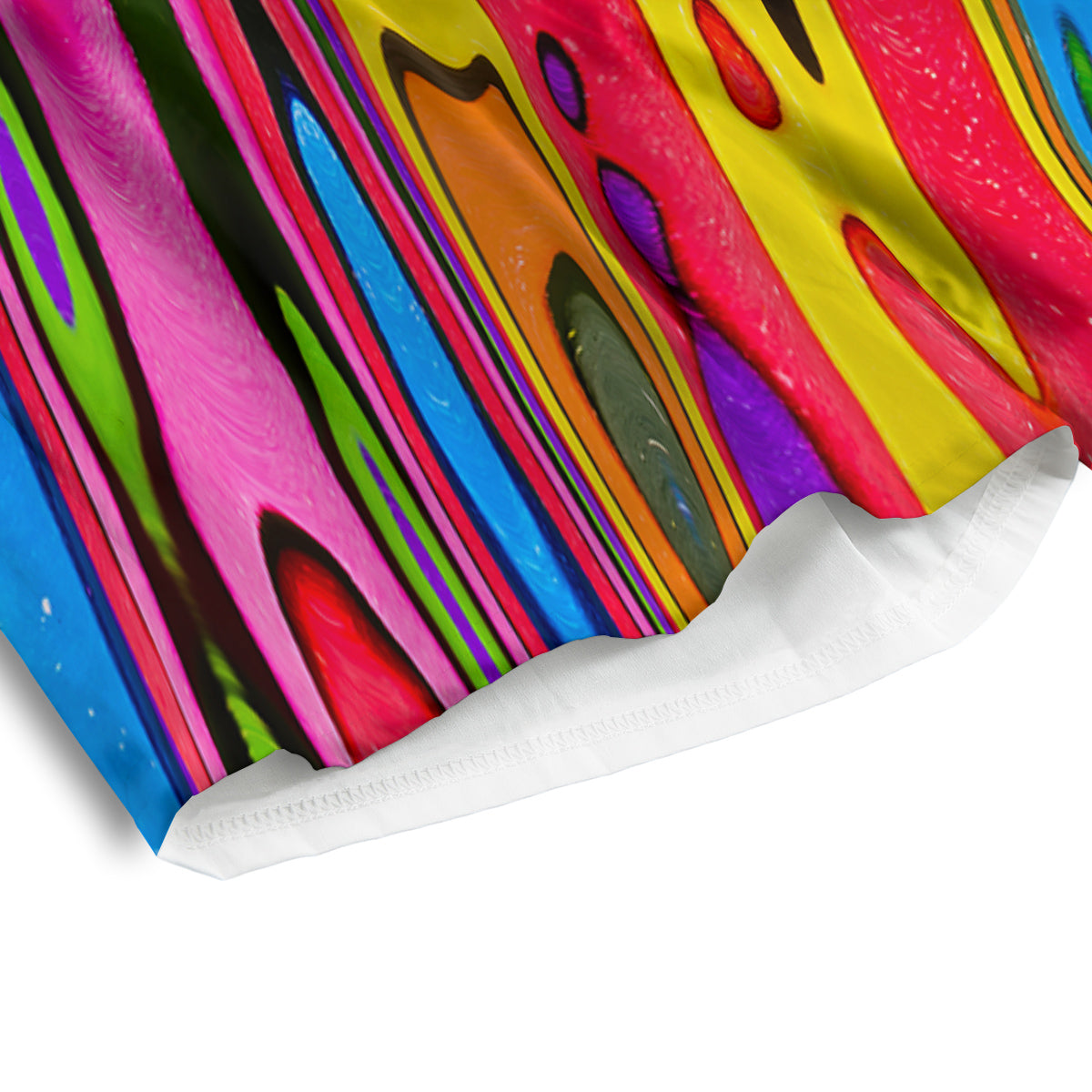 Psychedelic Colorful Print Men's Athletic Shorts