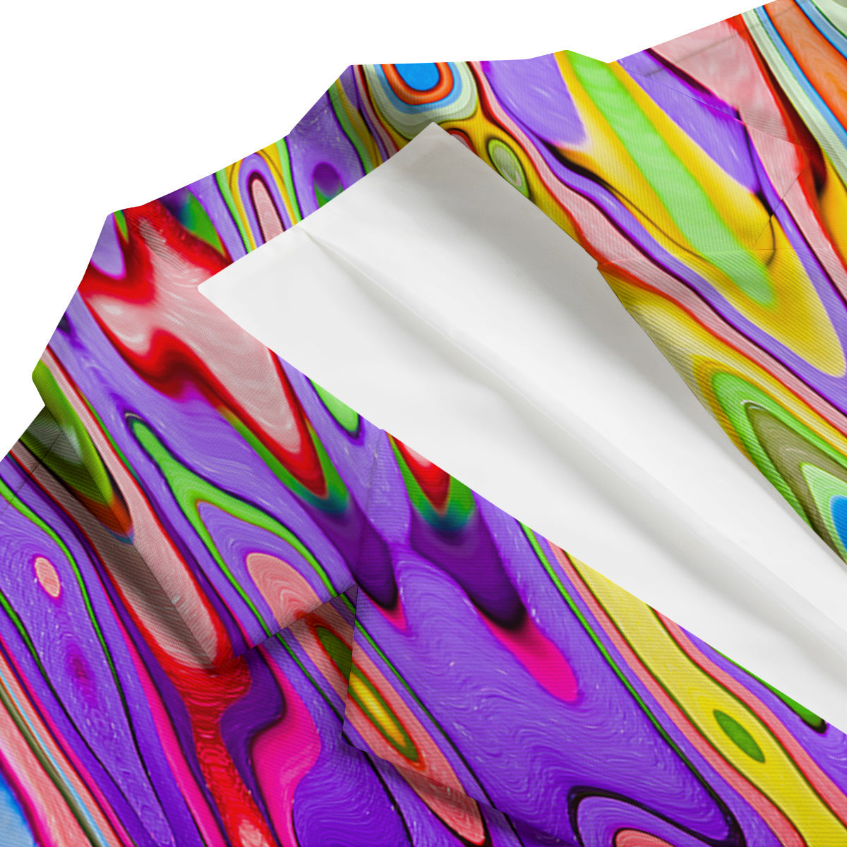 Psychedelic Colorful Print Men's Blazer-grizzshop