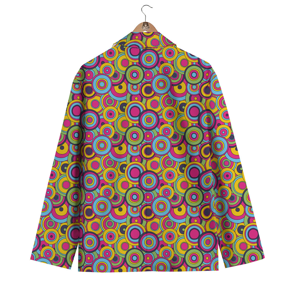 Psychedelic Colorful Print Pattern Men's Blazer-grizzshop