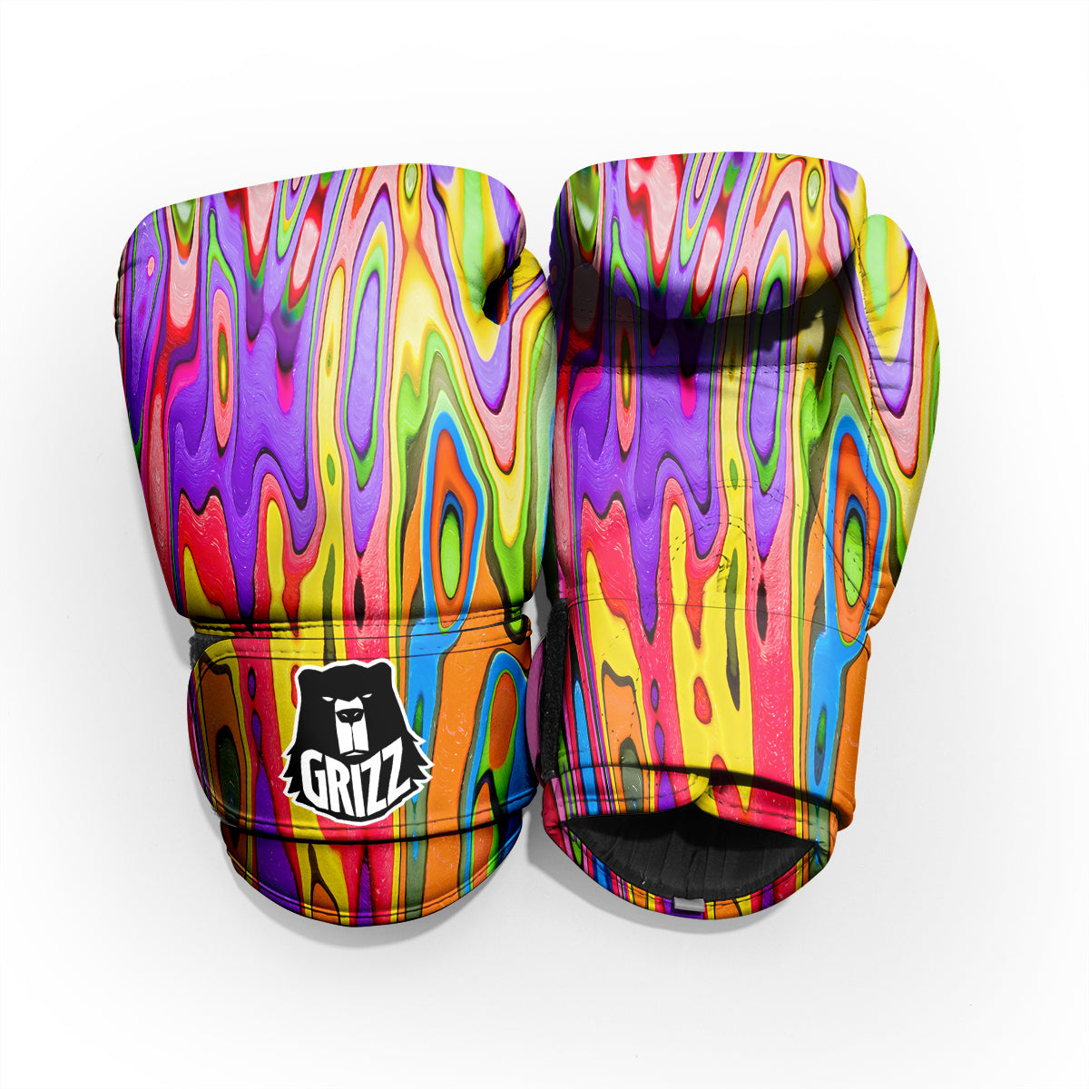 Psychedelic Colorful Print Pro Boxing Glove