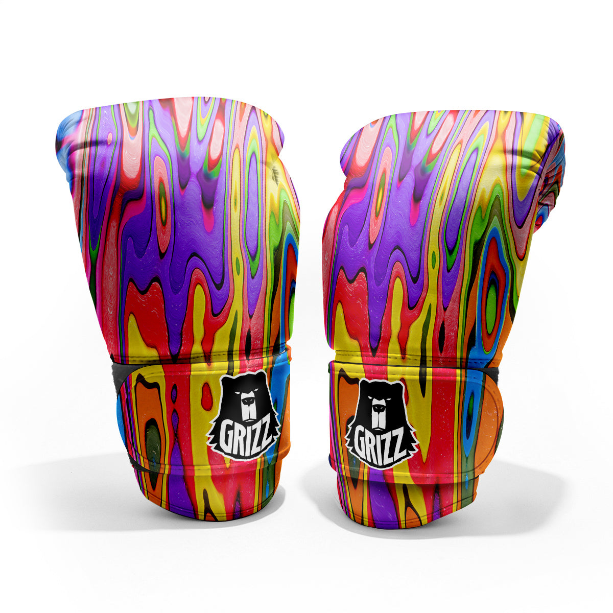Psychedelic Colorful Print Pro Boxing Glove