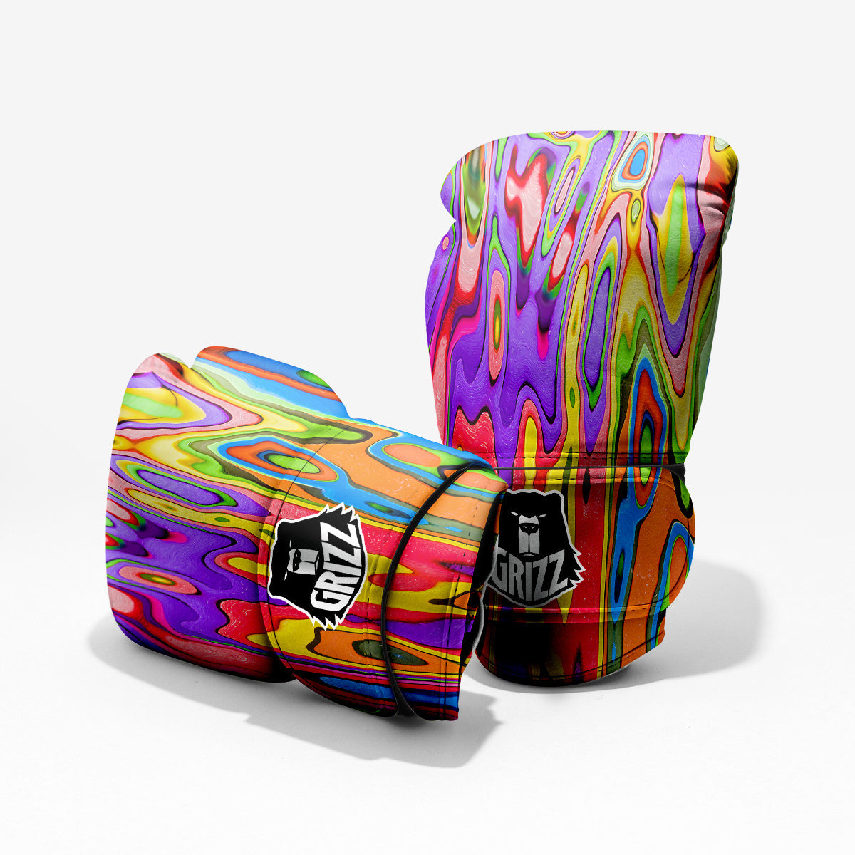 Psychedelic Colorful Print Pro Boxing Glove