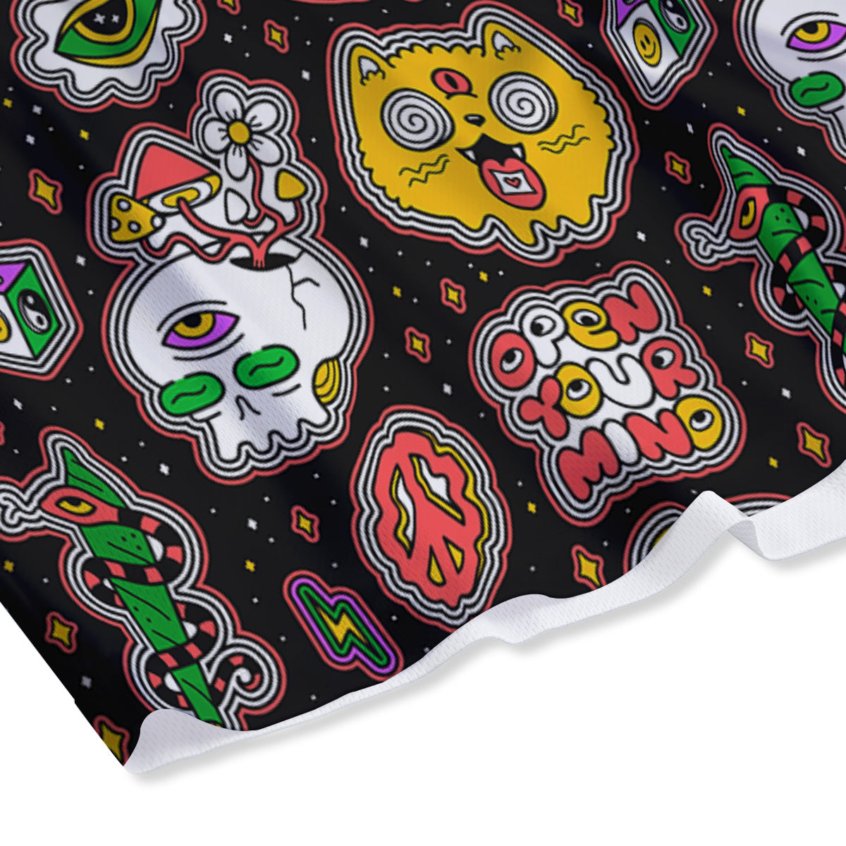 Rabbit Cute Print Pattern Mesh Shorts