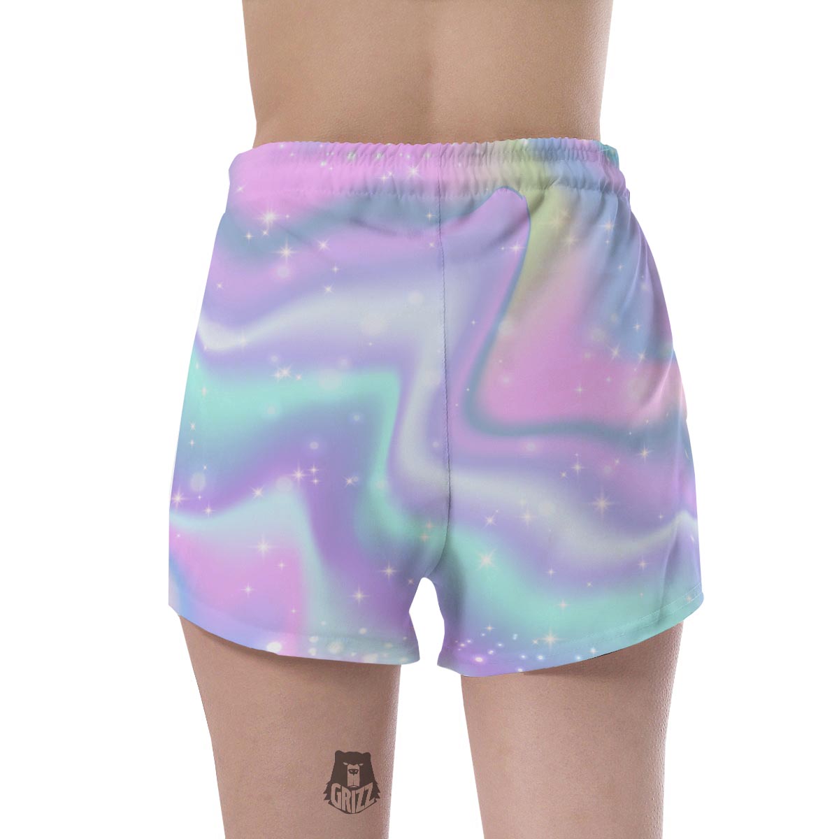 Psychedelic Holographic Women's Shorts-grizzshop