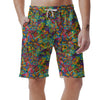 Psychedelic Jungle Forest Floral Men's Shorts-grizzshop