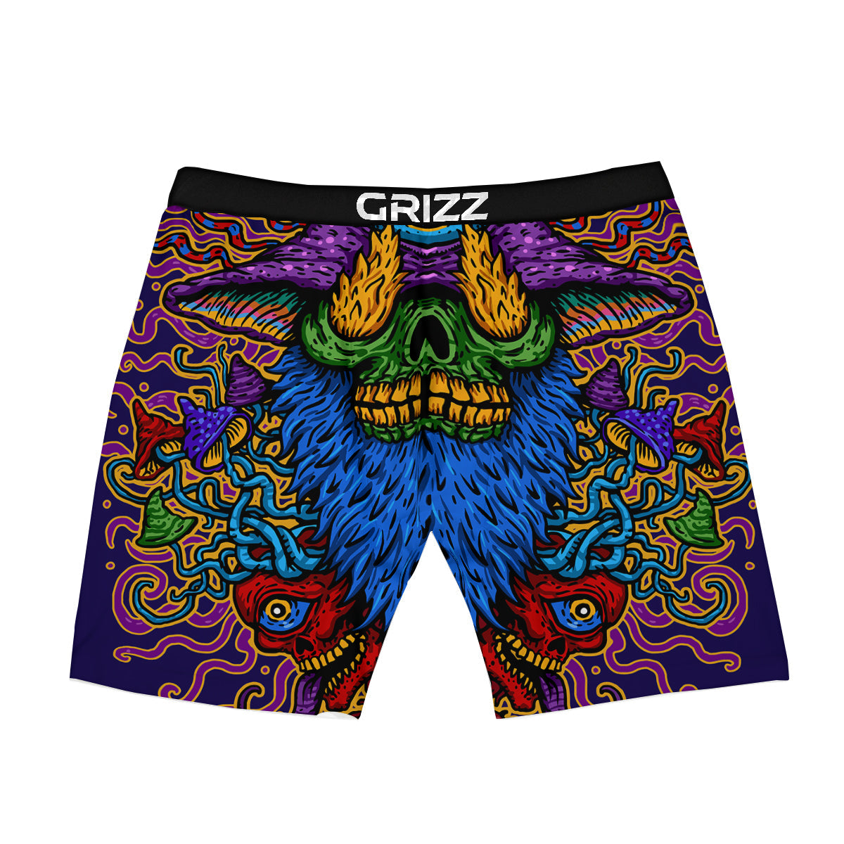 Psychedelic Magic Mushroom Print Boxer Briefs-grizzshop