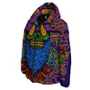 Psychedelic Magic Mushroom Print Down Jacket-grizzshop