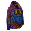 Psychedelic Magic Mushroom Print Down Jacket-grizzshop