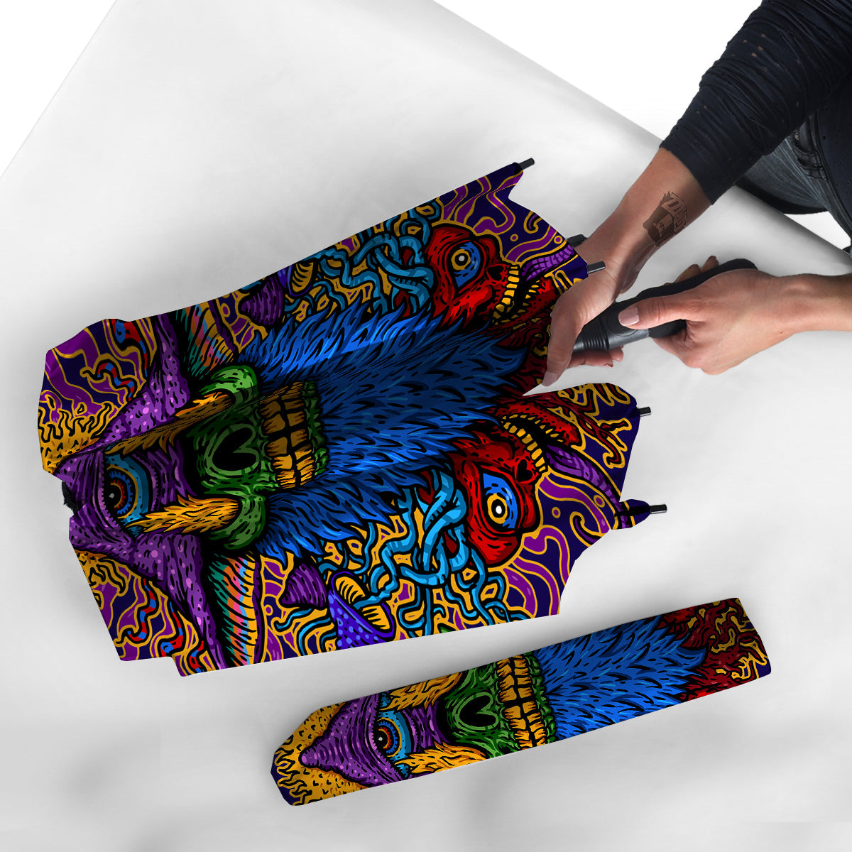 Psychedelic Magic Mushroom Print Umbrella-grizzshop