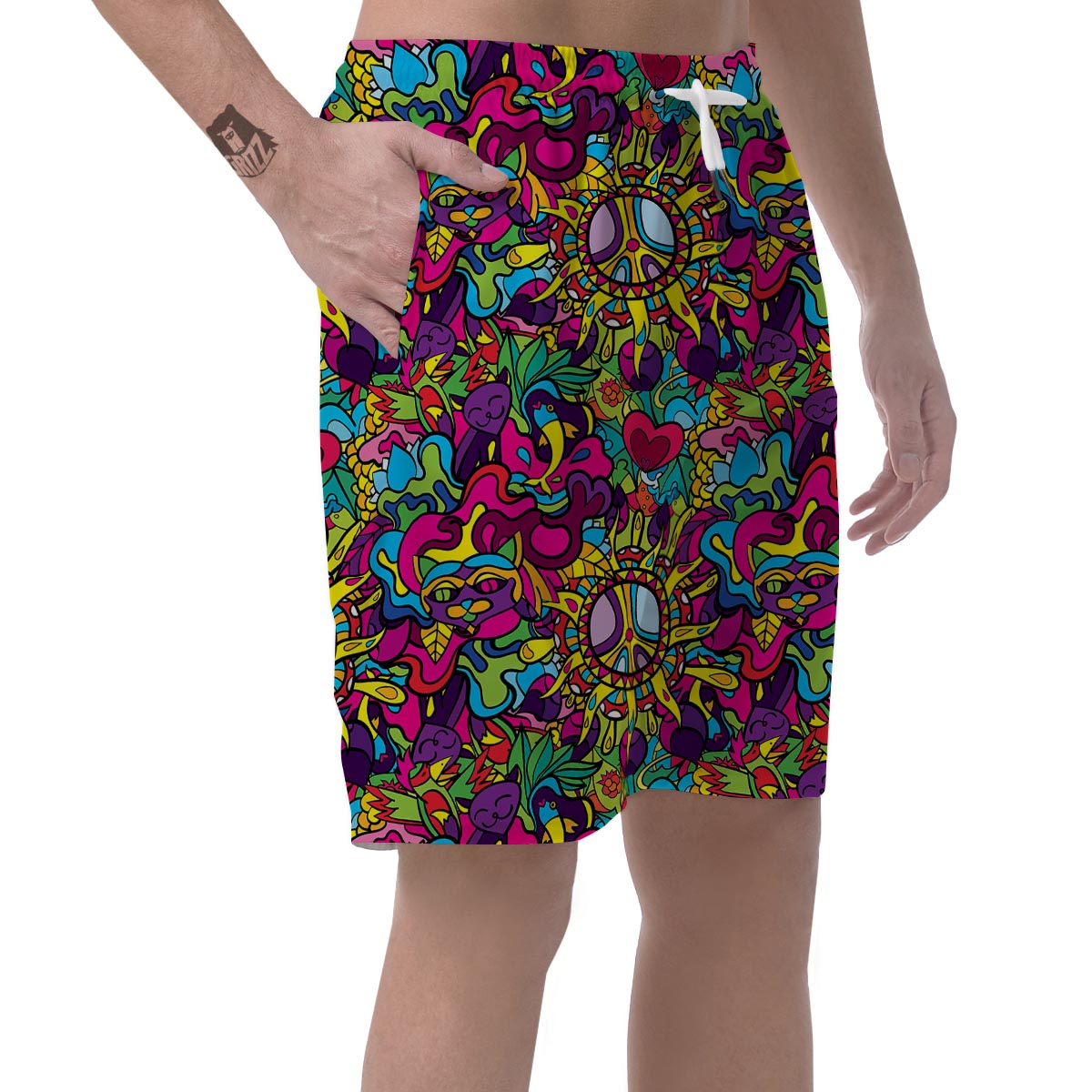 Psychedelic Men's Shorts-grizzshop