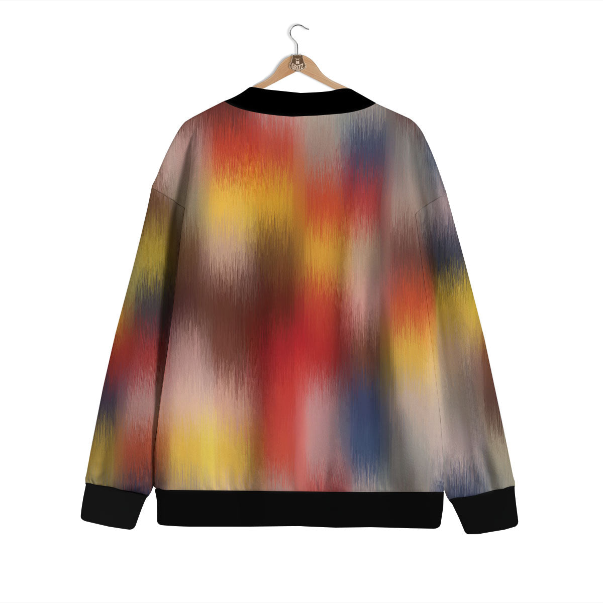 Psychedelic Multicolor Print Cardigan-grizzshop