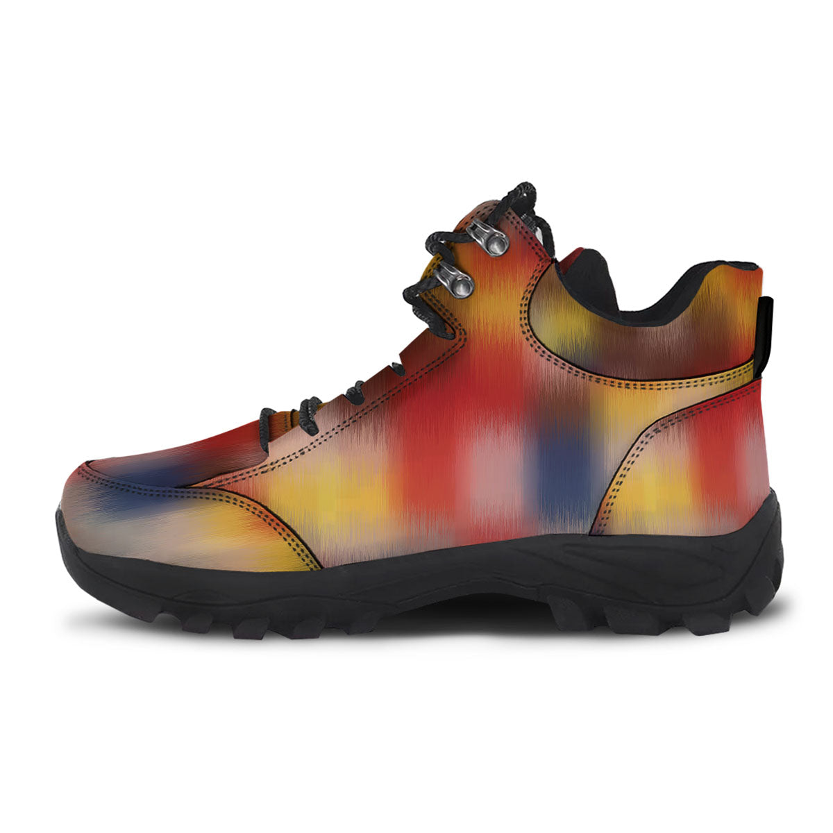 Psychedelic Multicolor Print Hiking Shoes-grizzshop