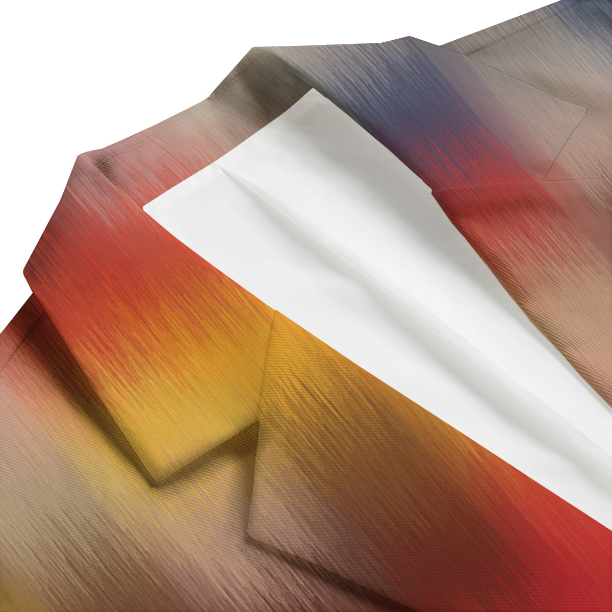 Psychedelic Multicolor Print Men's Blazer-grizzshop