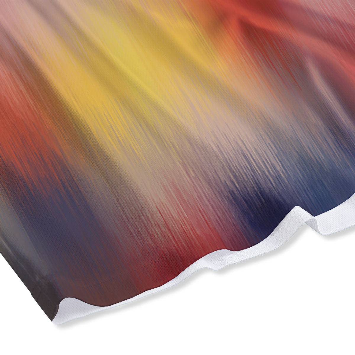 Psychedelic Multicolor Print Mesh Shorts