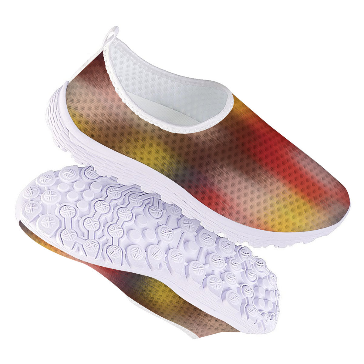 Psychedelic Multicolor Print Nurse Shoes-grizzshop