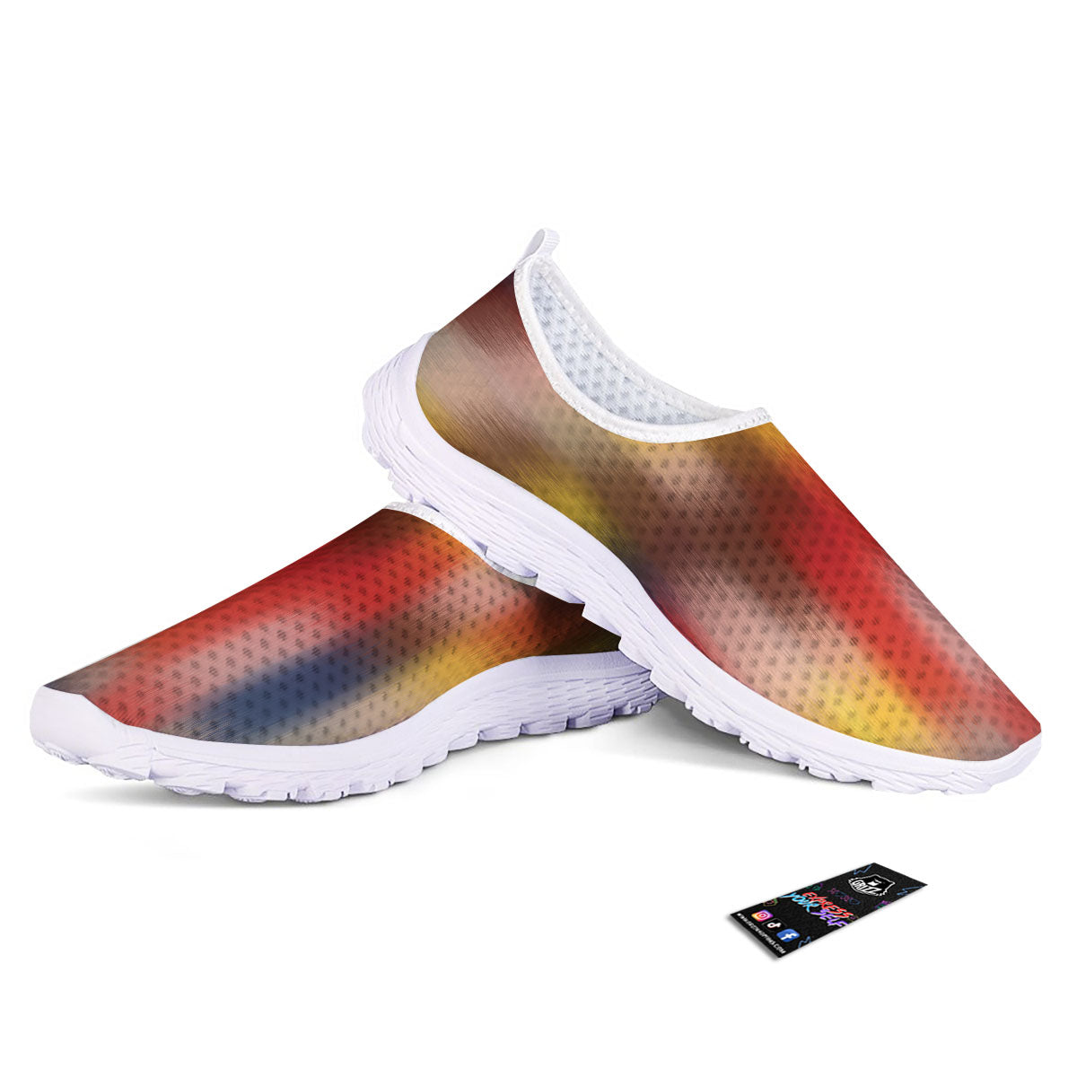 Psychedelic Multicolor Print Nurse Shoes-grizzshop