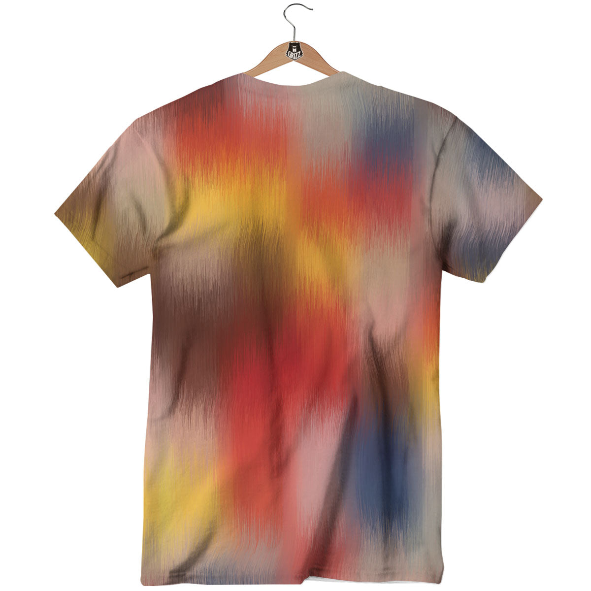 Psychedelic Multicolor Print T-Shirt-grizzshop