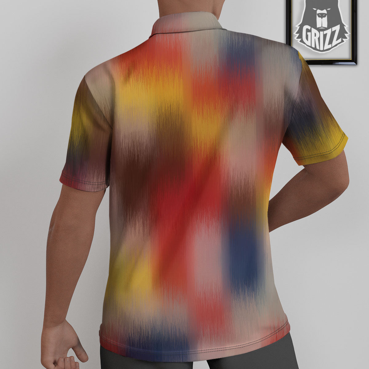 Psychedelic Multicolor Print Untucked Shirts-grizzshop