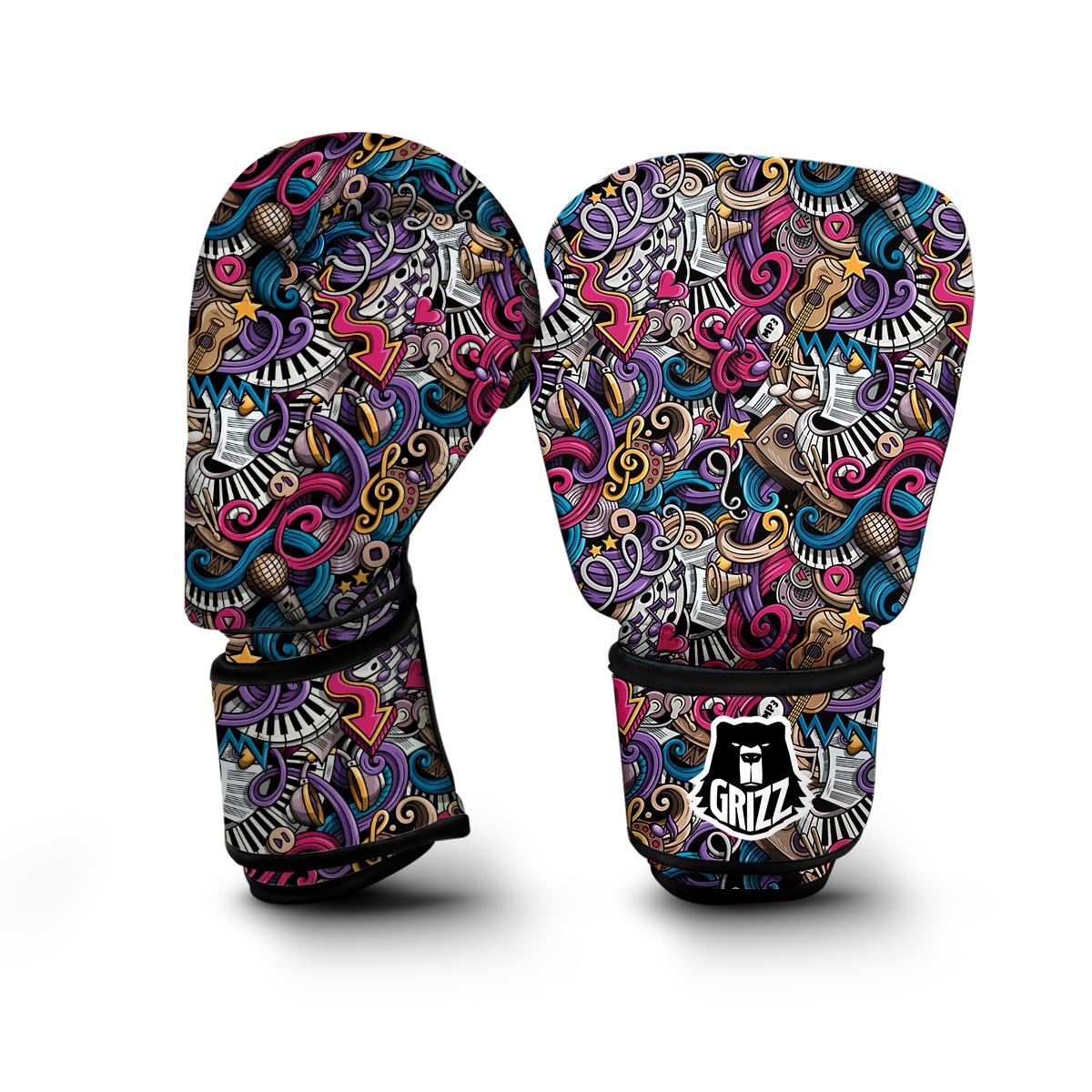 Psychedelic Music Boxing Gloves-grizzshop