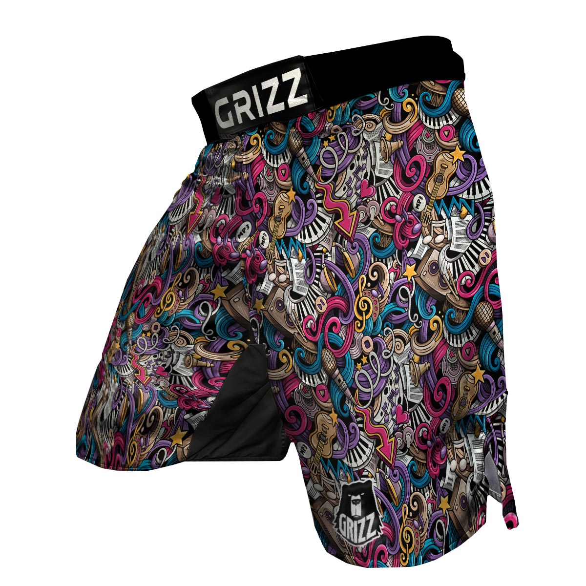 Psychedelic Music MMA Shorts-grizzshop