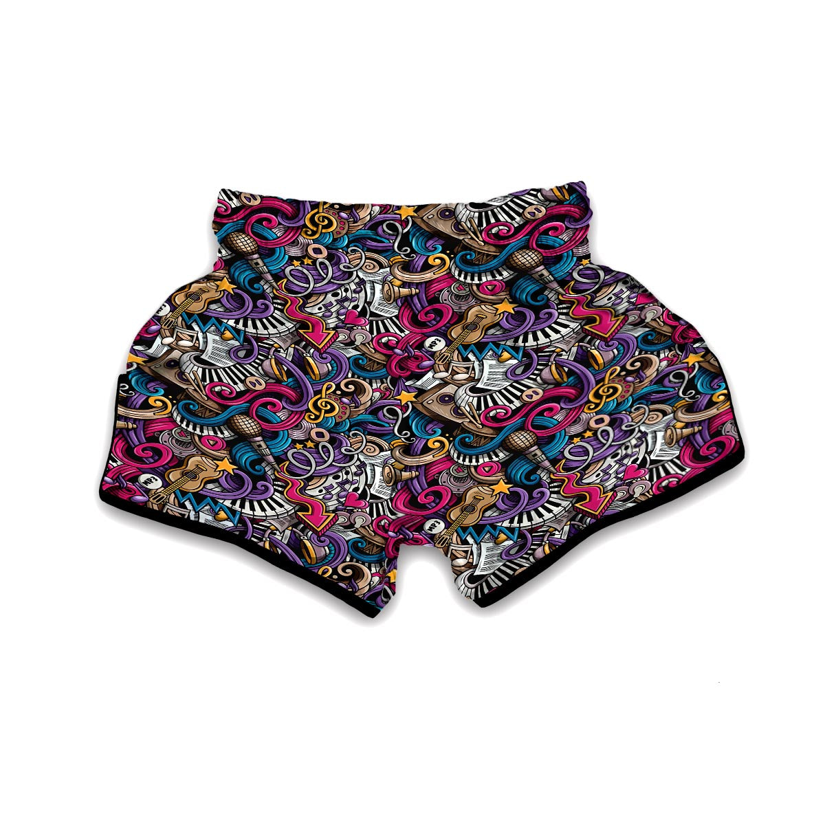 Psychedelic Music Muay Thai Boxing Shorts-grizzshop