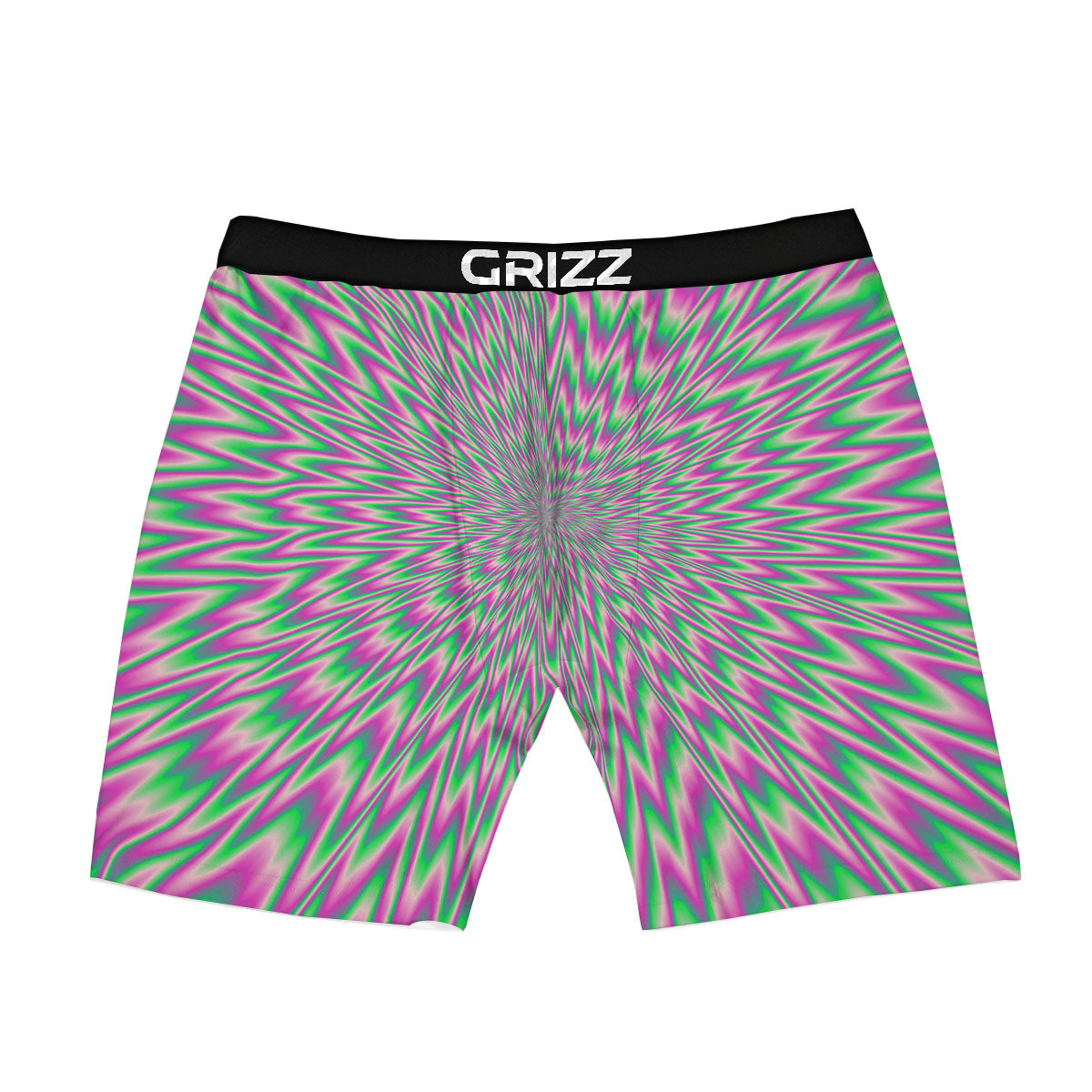 Psychedelic Optical Illusion Twinkle Boxer Briefs-grizzshop