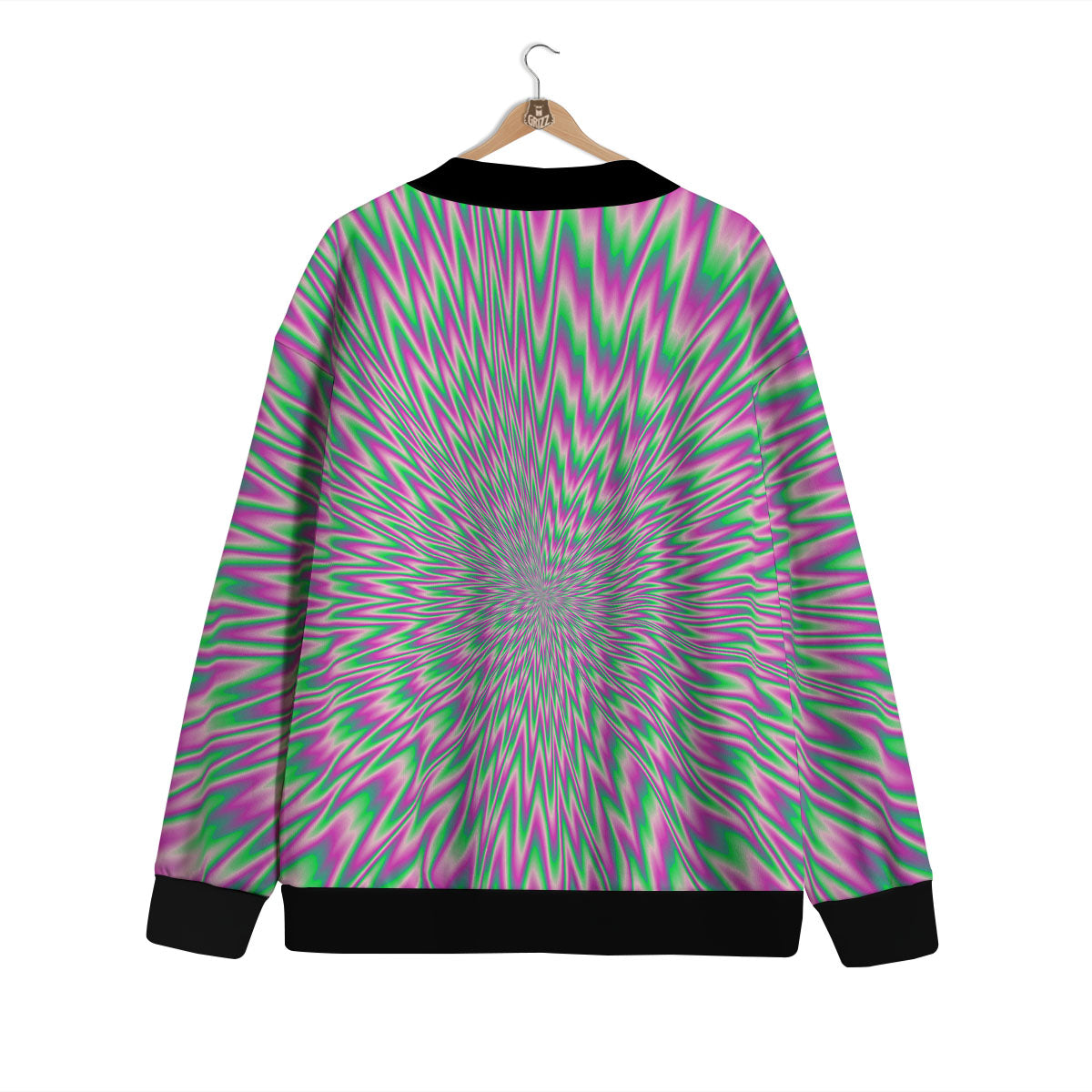 Psychedelic Optical Illusion Twinkle Cardigan-grizzshop