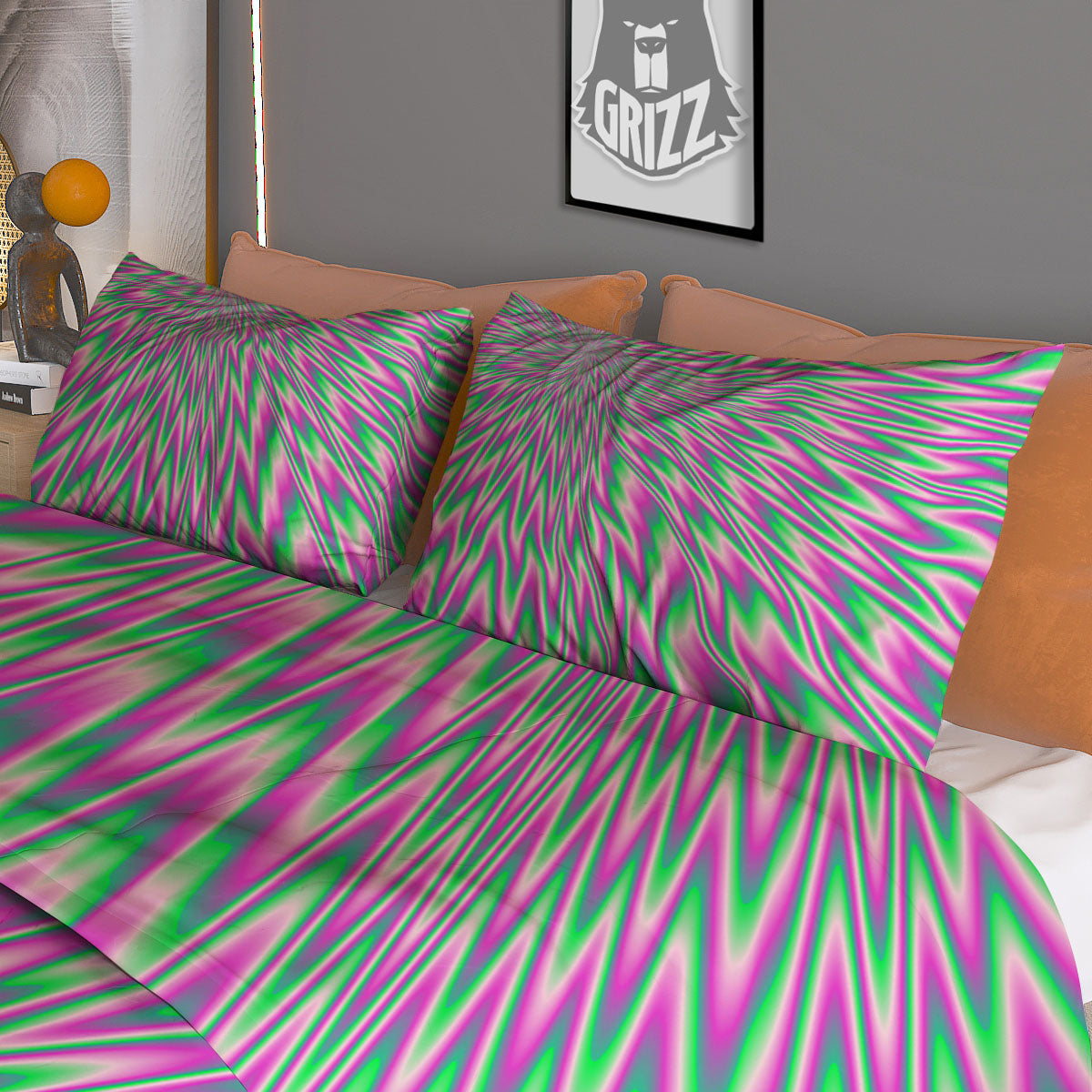 Psychedelic Optical Illusion Twinkle Duvet Cover Bedding Set