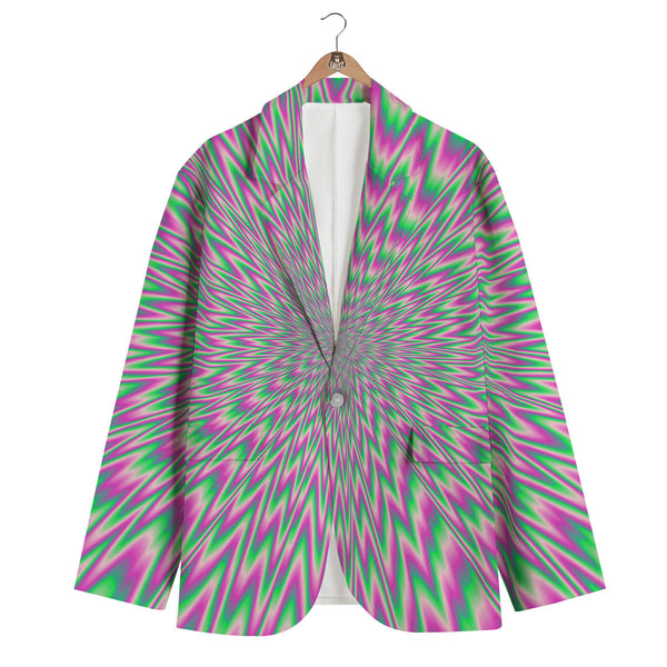 Psychedelic Optical Illusion Twinkle Men's Blazer