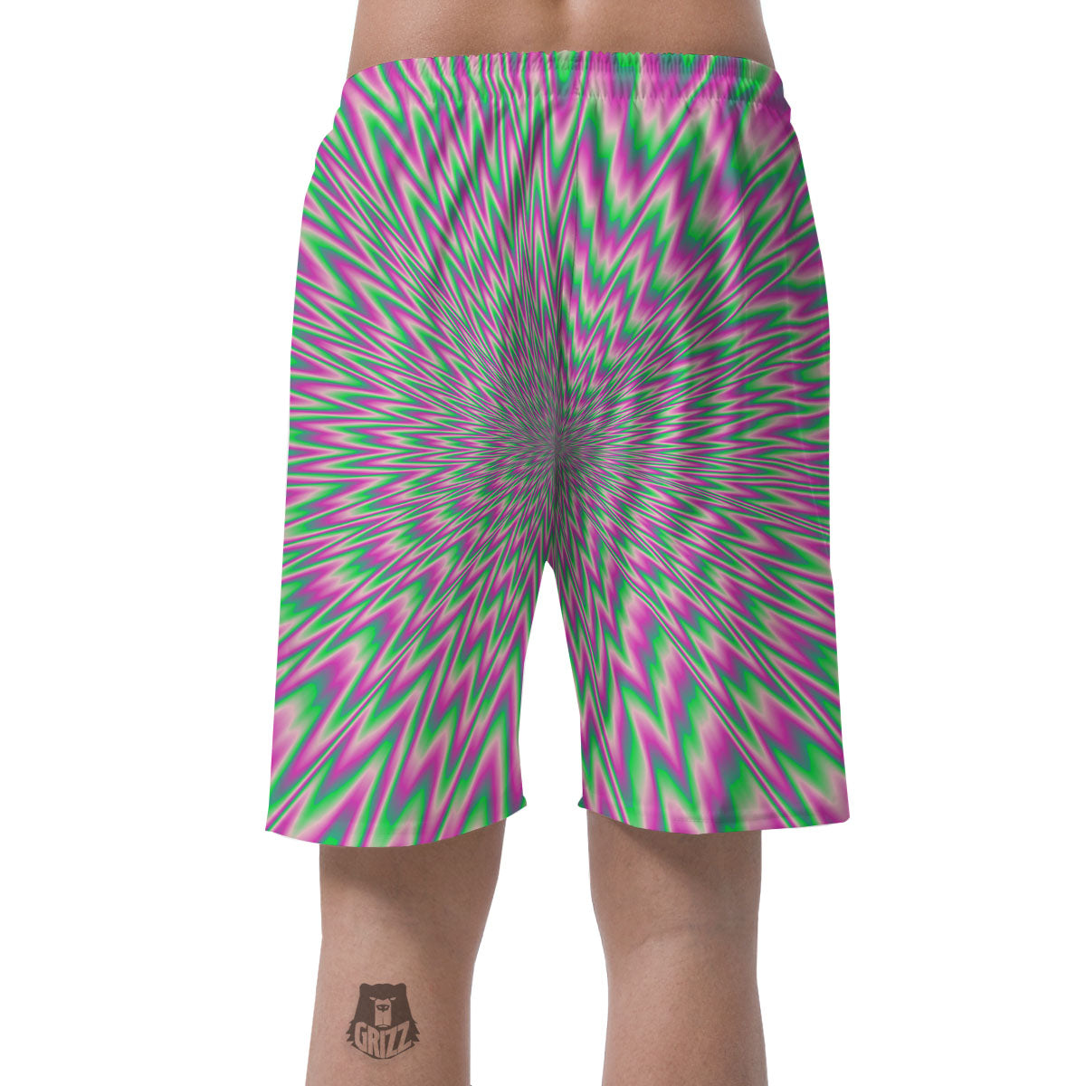 Psychedelic Optical Illusion Twinkle Men's Shorts-grizzshop