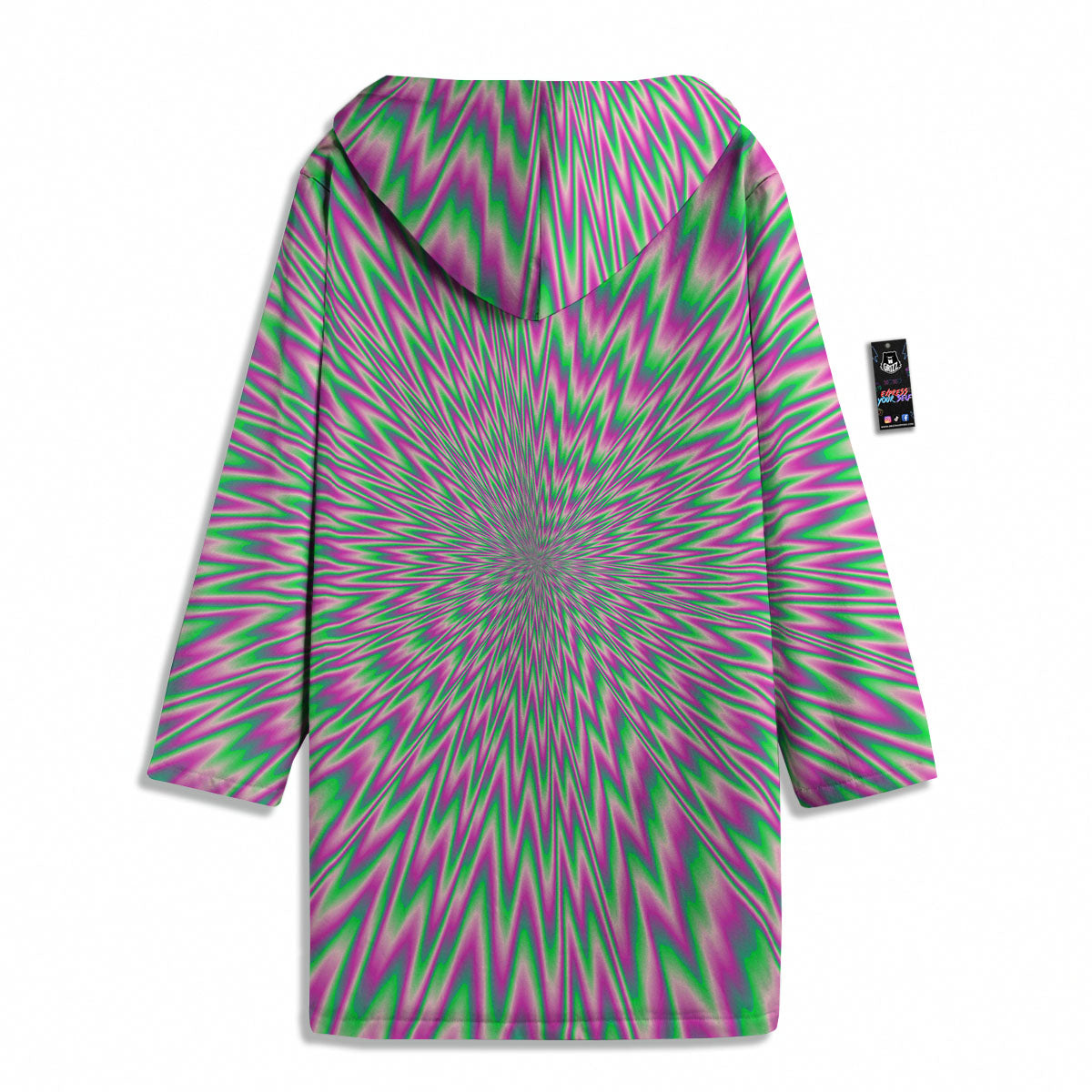 Psychedelic Optical Illusion Twinkle Men's Windbreaker Jacket-grizzshop