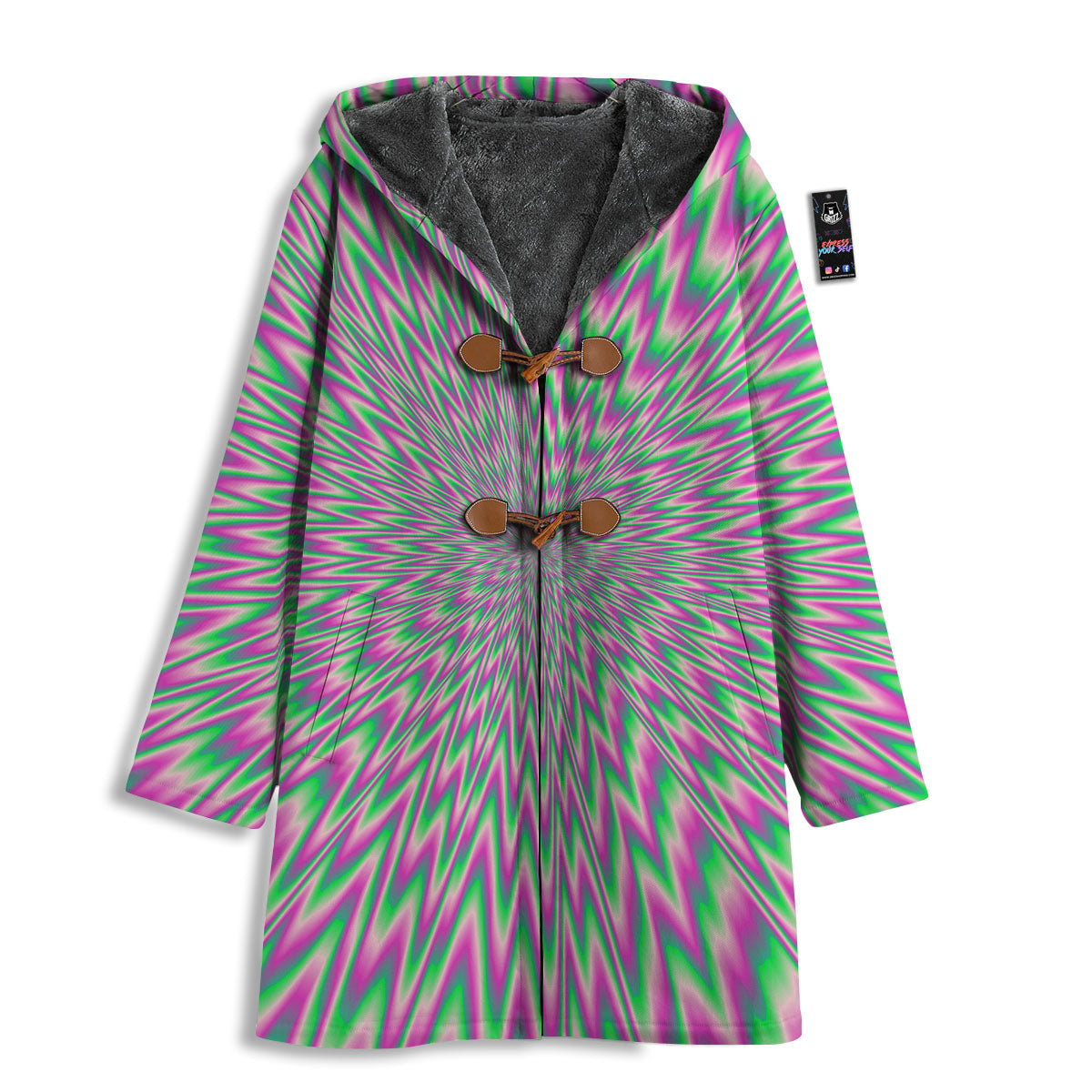 Psychedelic Optical Illusion Twinkle Men's Windbreaker Jacket-grizzshop